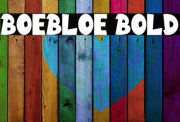 Boebloe Bold Font examples