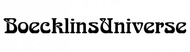 BoecklinsUniverse  Fuentes Gratis Descargar