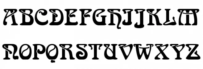 BoecklinsUniverse Schriftart Groß