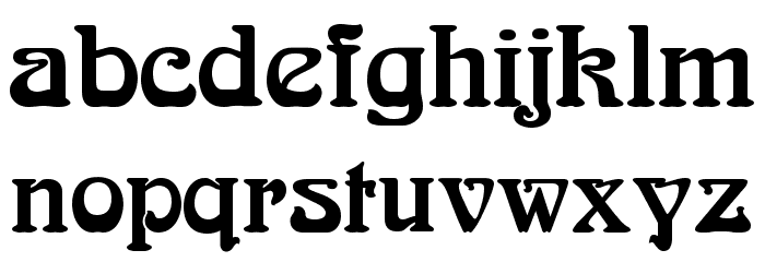 BoecklinsUniverse Font LOWERCASE