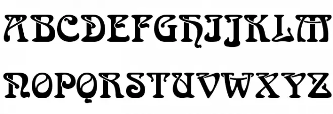 BoecklinsUniverse フォント 大文字