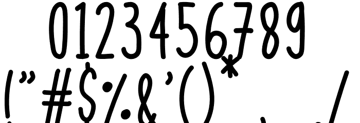 Boegang Script Font OTHER CHARS
