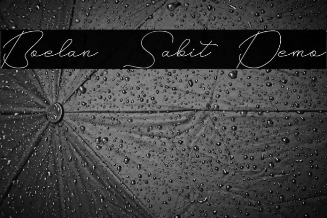 Boelan Sabit Demo Schriftart examples