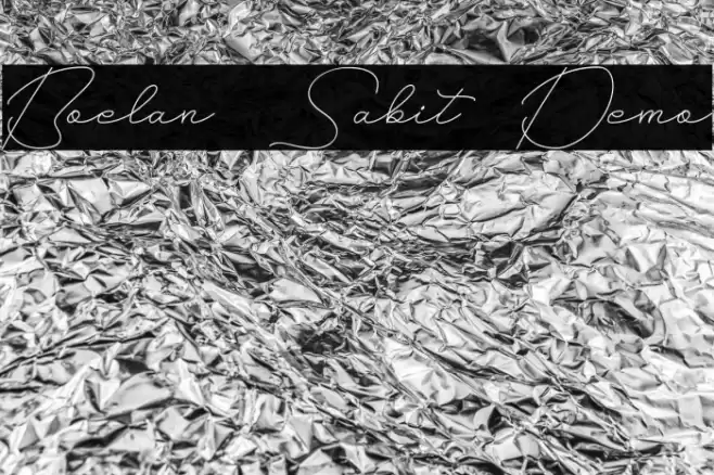 Boelan Sabit Demo Schriftart examples