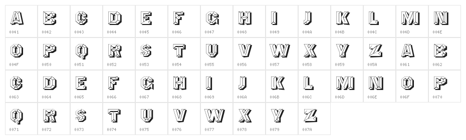 Boemo Regular Character Map
