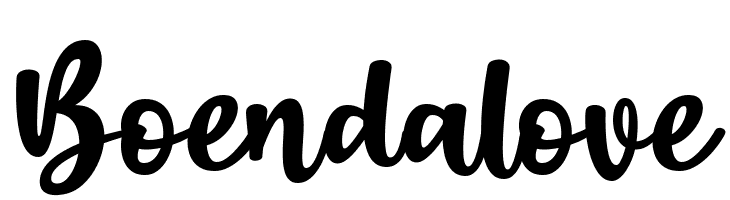 Boendalove  font caratteri gratis
