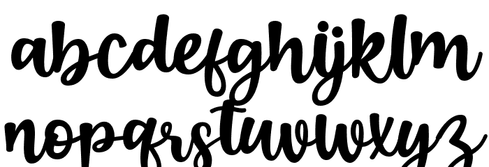 Boendalove Font LOWERCASE