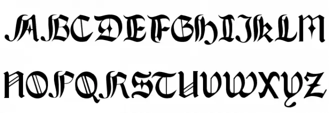 BoereTudor Font Litere mari