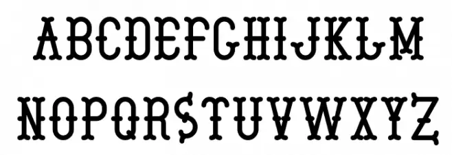 Boeticher Regular Regular Шрифта ВЕРХНИЙ