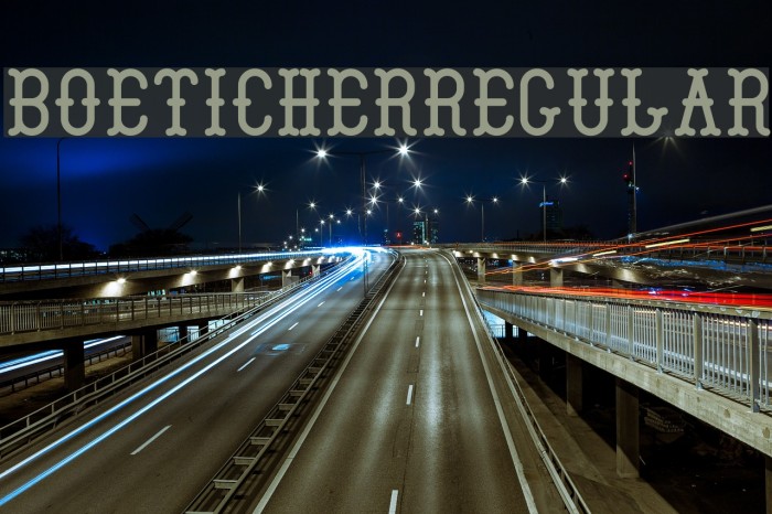 Boeticher-Regular Font examples
