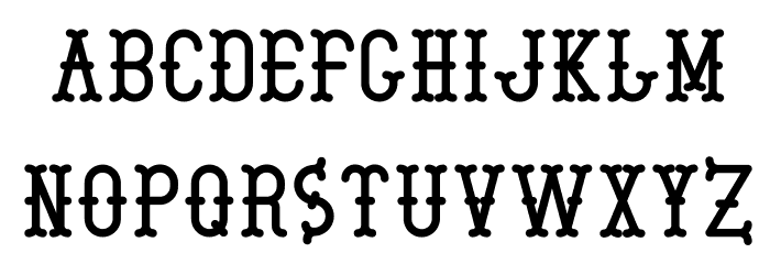 Boeticher-Regular Font LOWERCASE