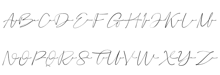 Bofly Font UPPERCASE
