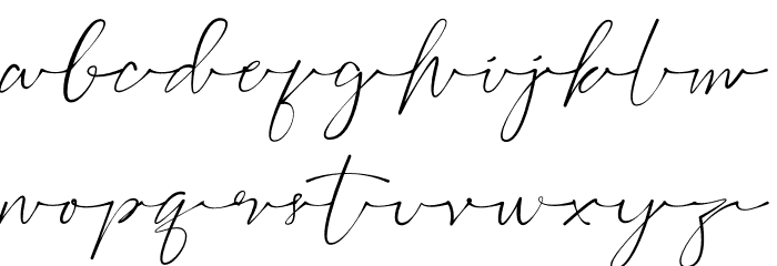 Bofly Font LOWERCASE