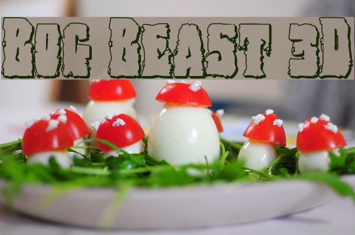 Bog Beast 3D Font examples