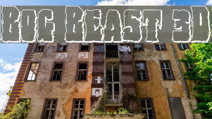 Bog Beast 3D Font examples