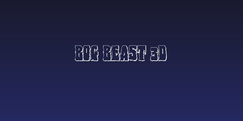 Bog Beast 3D Social Header