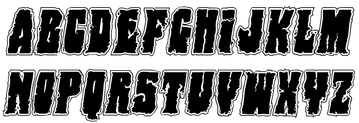 Bog Beast College Italic Font LOWERCASE