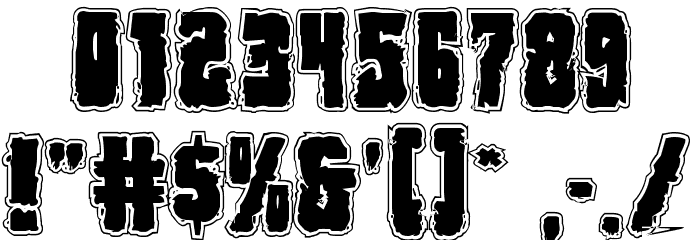 Bog Beast College Font OTHER CHARS