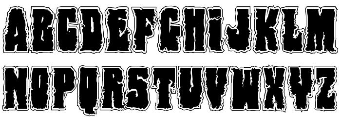 Bog Beast College Font LOWERCASE