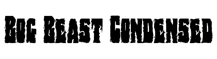Bog Beast Condensed  baixar fontes gratis