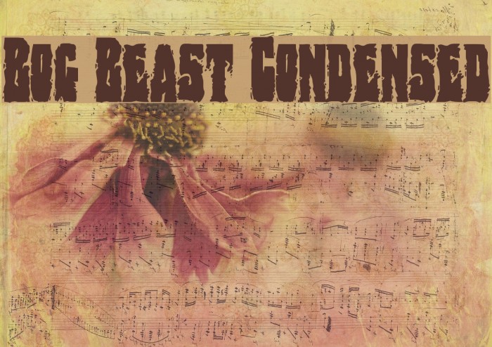 Bog Beast Condensed Font examples