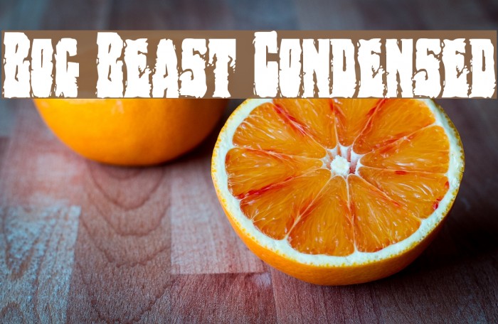 Bog Beast Condensed Font examples