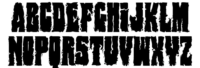Bog Beast Condensed Font LOWERCASE