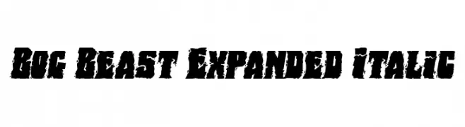 Bog Beast Expanded Italic  baixar fontes gratis