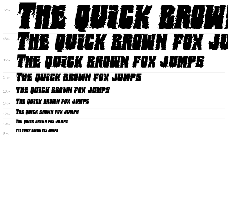 Bog Beast Expanded Italic Waterfall