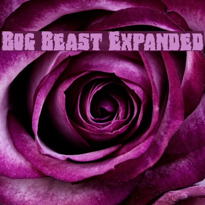 Bog Beast Expanded Font examples