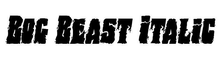 Bog Beast Italic  Free Fonts Download