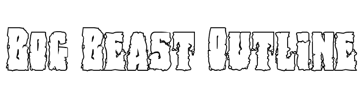Bog Beast Outline Font
