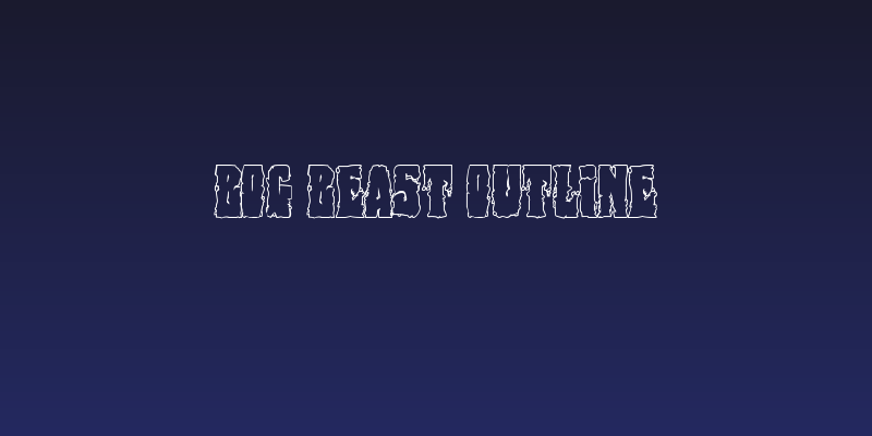 Bog Beast Outline Social Header