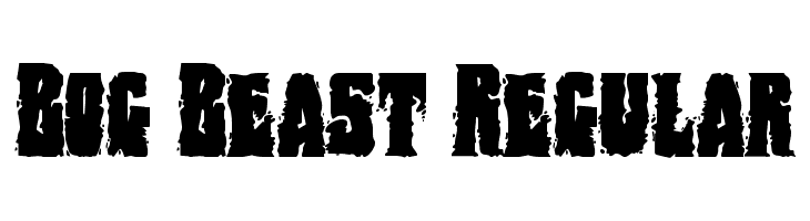 Bog Beast Regular  Frei Schriftart Herunterladen
