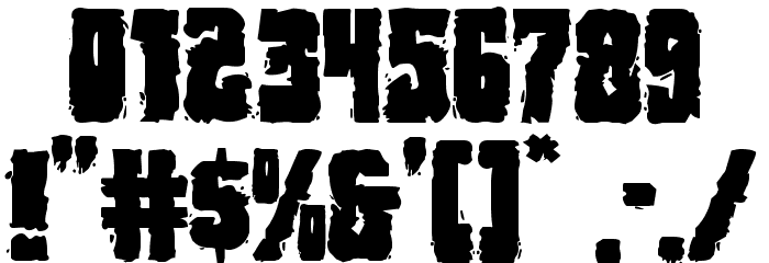 Bog Beast Regular Font OTHER CHARS