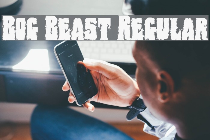 Bog Beast Regular Font examples