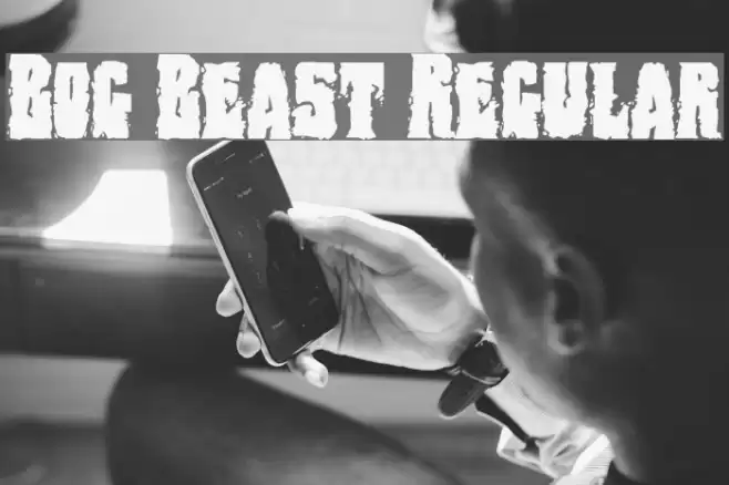 Bog Beast Regular フォント examples