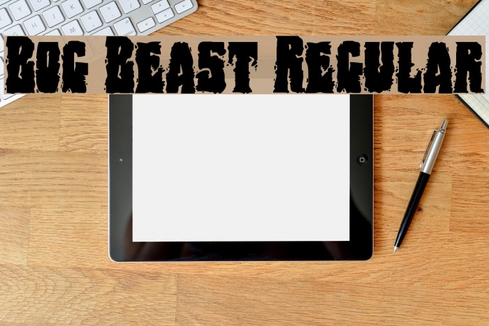 Bog Beast Regular Font examples