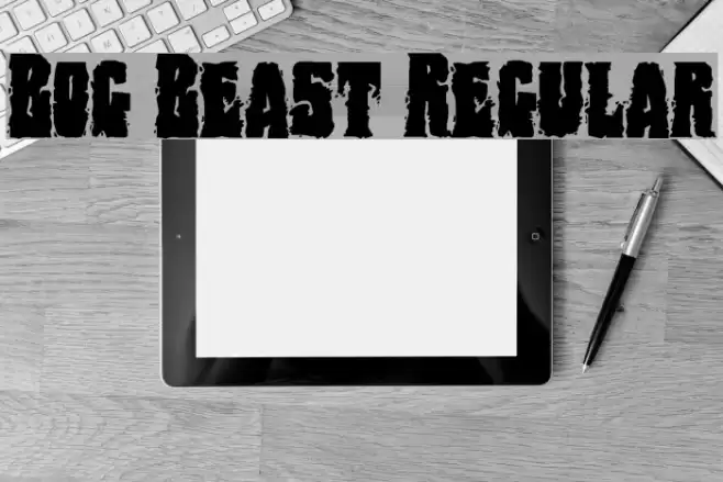 Bog Beast Regular フォント examples
