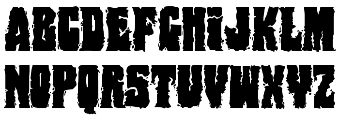 Bog Beast Regular Font LOWERCASE