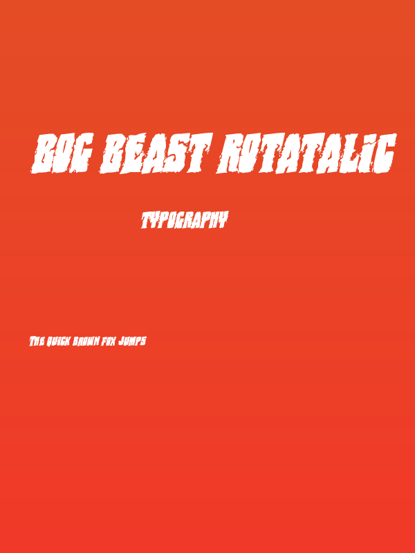 Bog Beast Rotatalic Poster