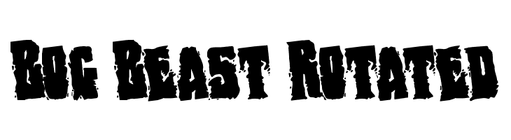 Bog Beast Rotated  baixar fontes gratis