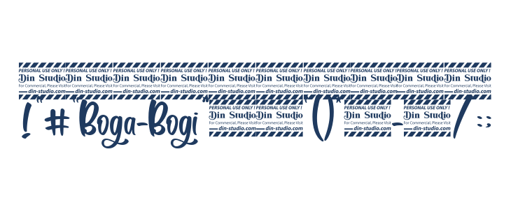 Boga-bogi Personal  Use Other Characters