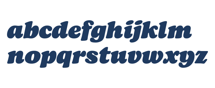 Bogart Trial Black Italic Lowercase