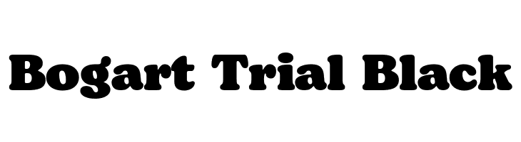 Bogart Trial Black  Frei Schriftart Herunterladen
