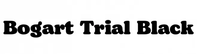 Bogart Trial Black  تنزيل الخطوط