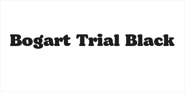 Bogart Trial Black Logo