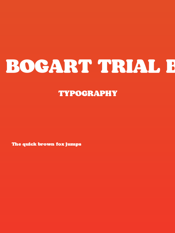 Bogart Trial Black Poster