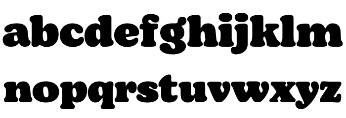 Bogart Trial Black Font LOWERCASE