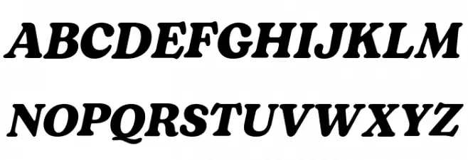 Bogart Trial Bold Italic Шрифта ВЕРХНИЙ